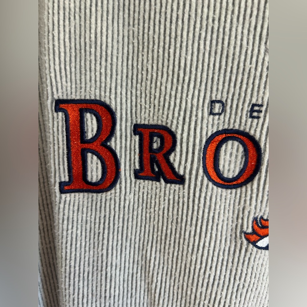 Vintage NFL Denver Broncos Ribbed Knit Crewneck Sweatshirt Mens XL/2XL - Picture 3 of 9